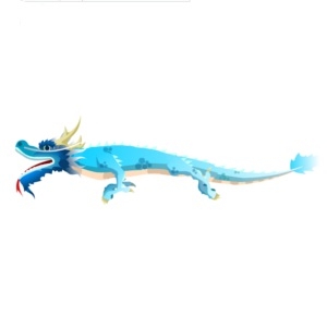 Blue Mystical Dragon